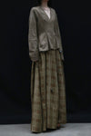 Mutedance 24 Autumn and Winter Wool Silk V-neck Dress MD-MD24FW73-colorant-match
